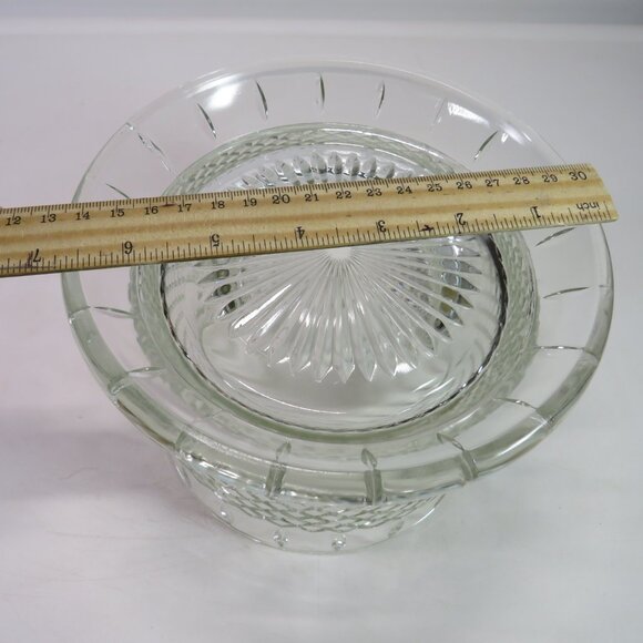 Vintage Indiana Glass Princess Pattern Candy Dish, vase or wine chiller HEAVY - Picture 8 of 9